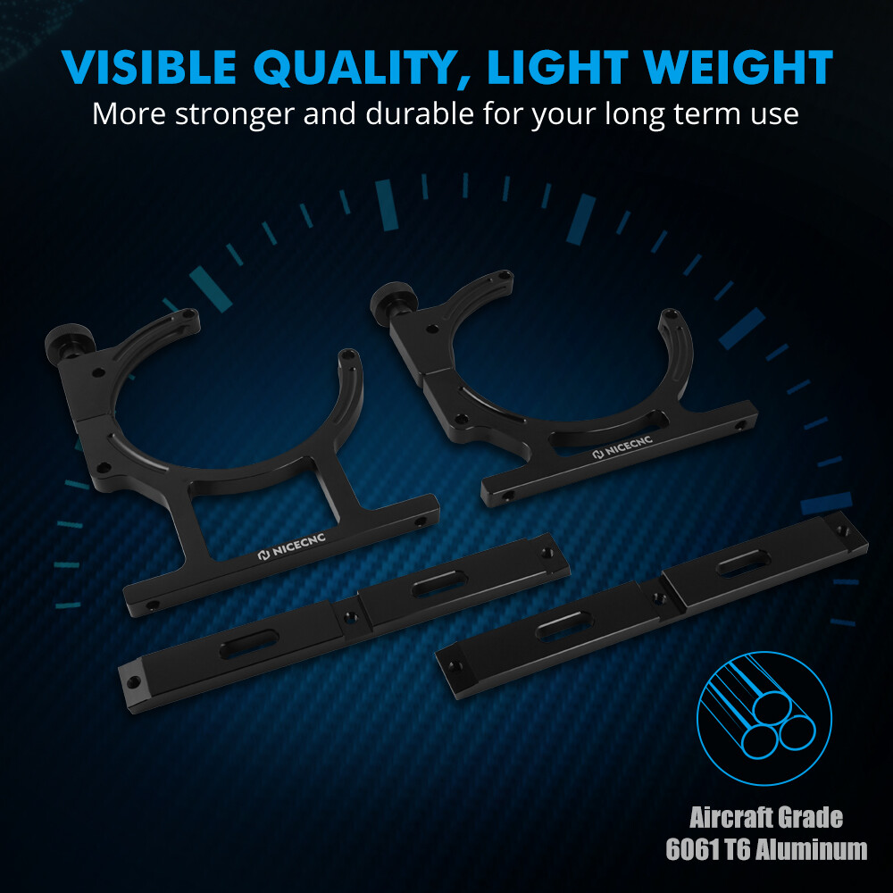 NICECNC Anodized Nitrous Oxide Nos Aluminum Single Bottle Holder Bracket 7"