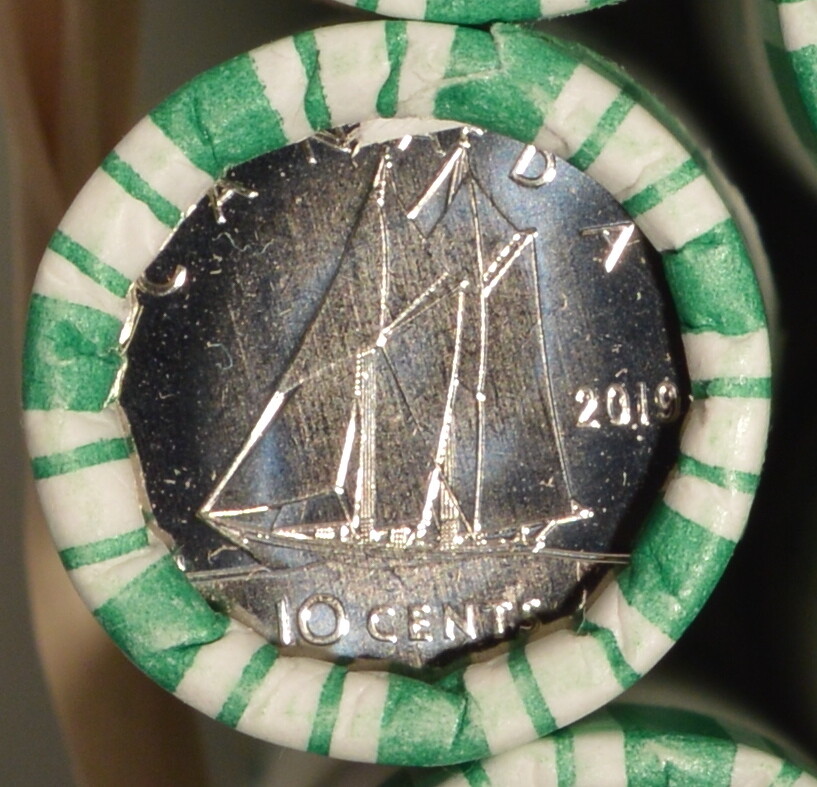 2019 Canada Dime - Uncirculated from Mint Roll