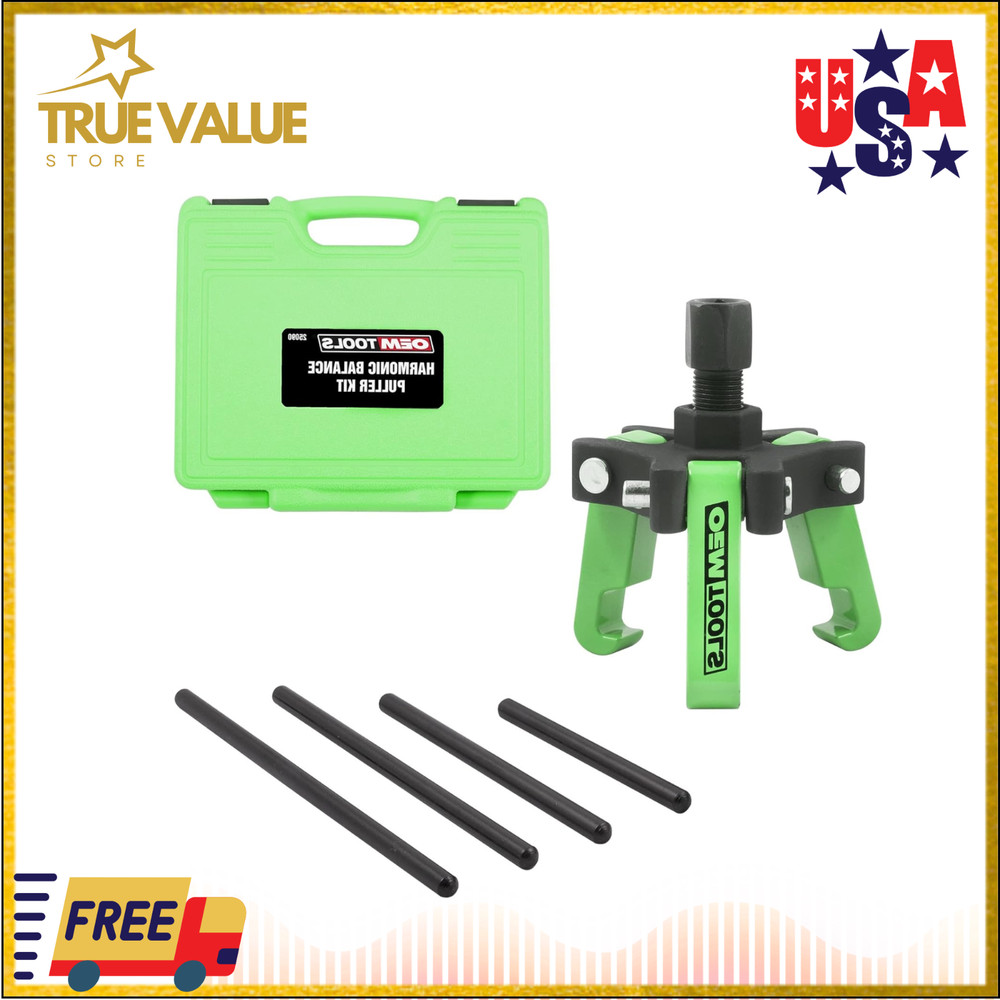 OEMTOOLS 25090 Harmonic Balancer Puller Kit, Adjustable 3-Jaw Puller Fits Most L