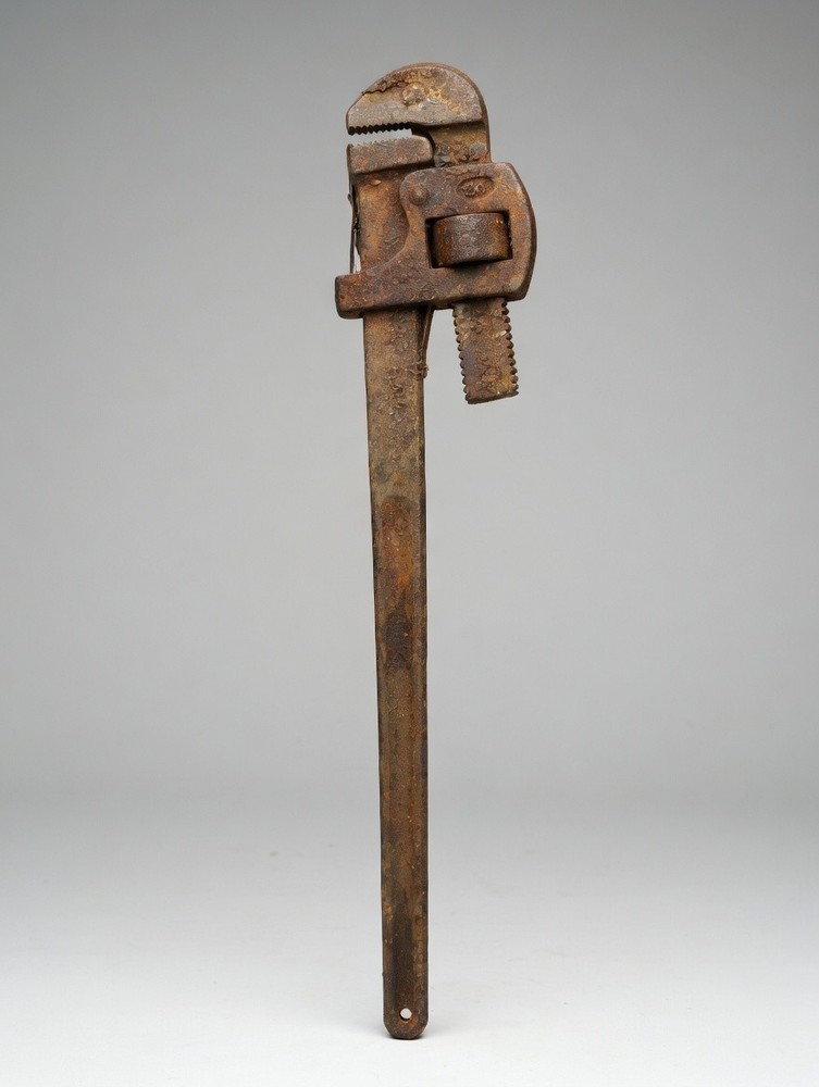 Vintage 24" Dixie Stillson Pipe Wrench - Solid Steel - Antique Tool