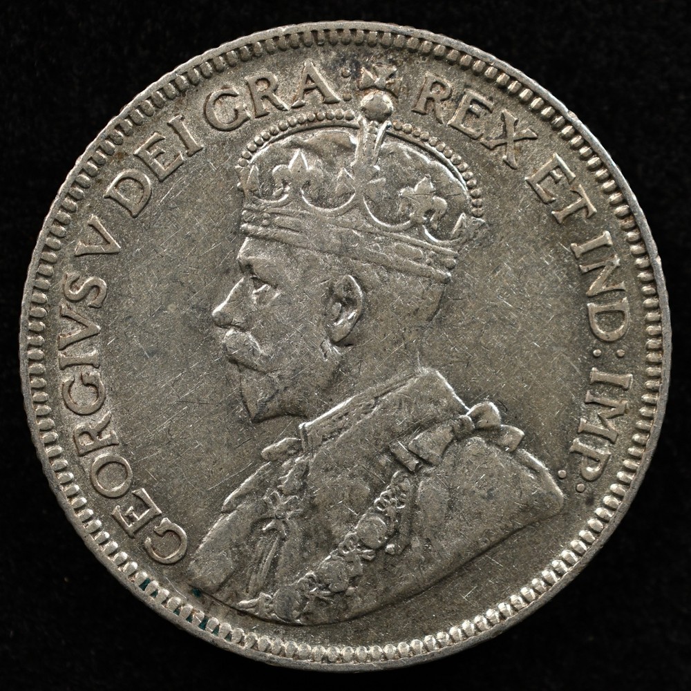 Canada 25 Cents 1919, Coin, Silver, Inv#E830
