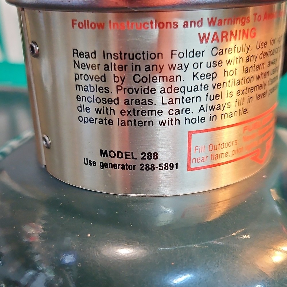 Coleman Adjustable Lantern Model 288