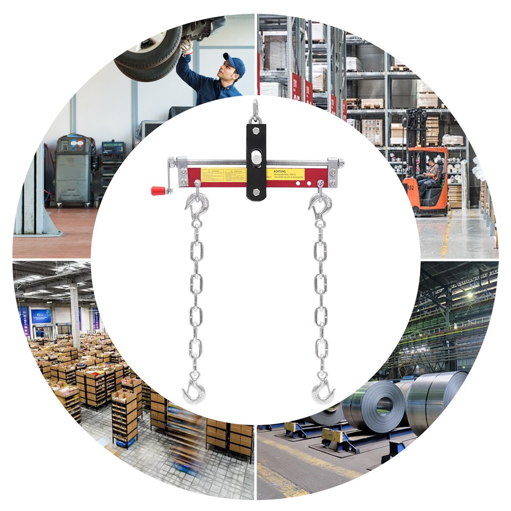 Engine Hoist Crane Accessory Engine Load Leveler w/Adjustable Handle 2000 lbs