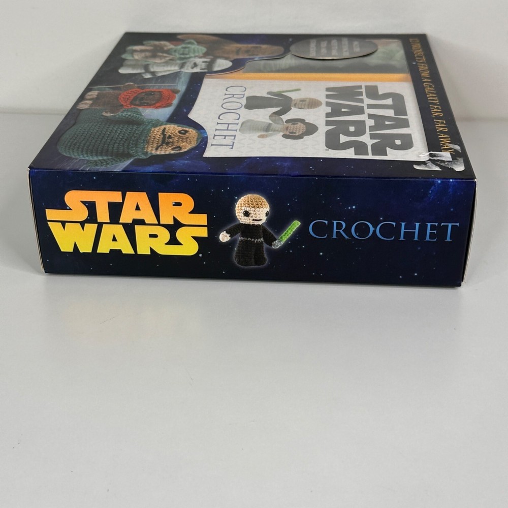 Star Wars Crochet Kit 12 Step-By-Step Illustrated Patterns, Yoda & Stormtrooper
