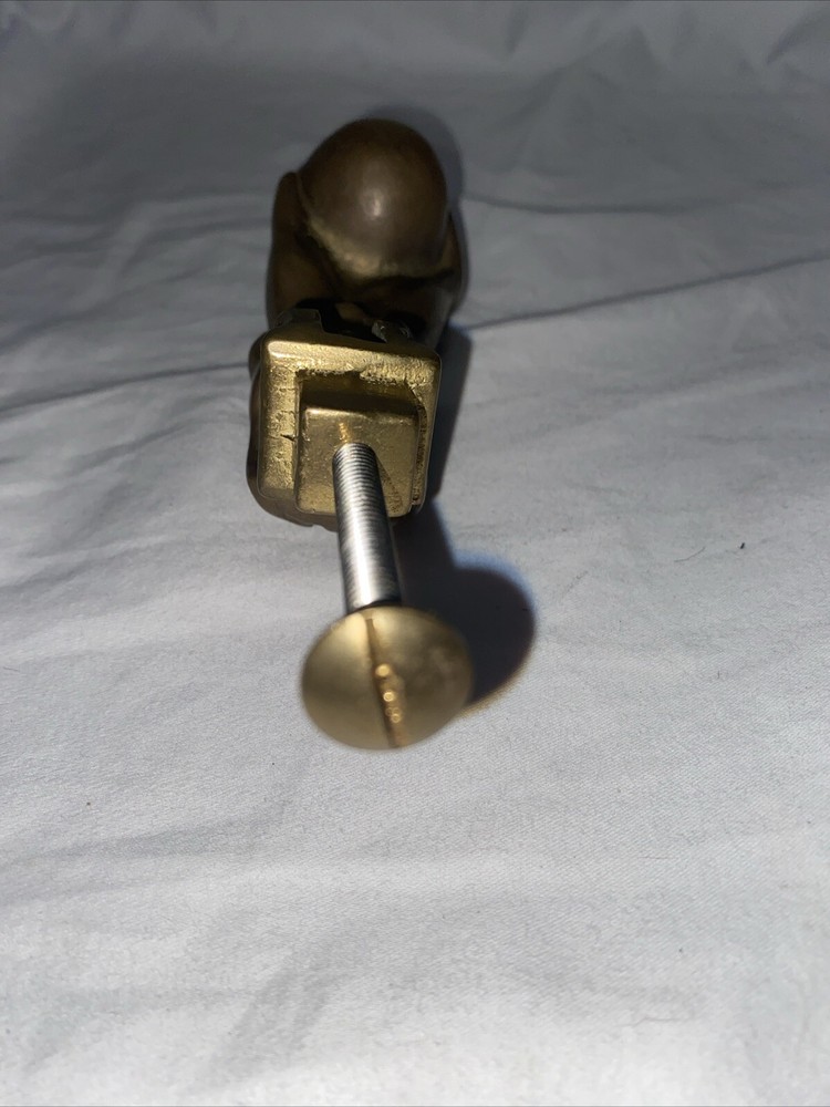 Antique Brass Hand Door Knocker. P. Missing Hardware