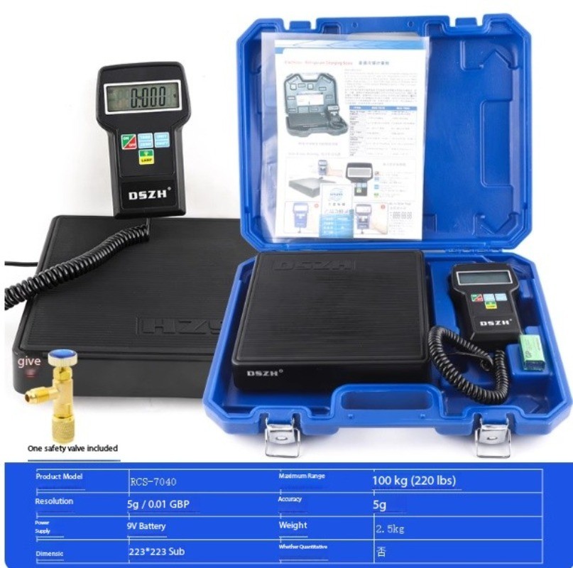Refrigerant Charging Electronic Scale Air Conditioner Scale Refrigerant Scale