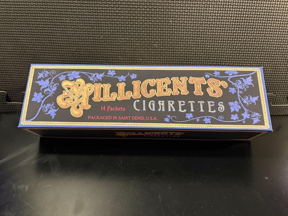 Millicent Cigarettes carton from Red Dead Redemption - Empty custom design box