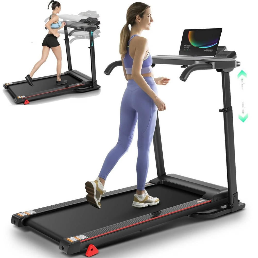 🌷2.5HP Walking/Running Pad 7.5MPH Treadmill Machine Multi-Function LED Display~