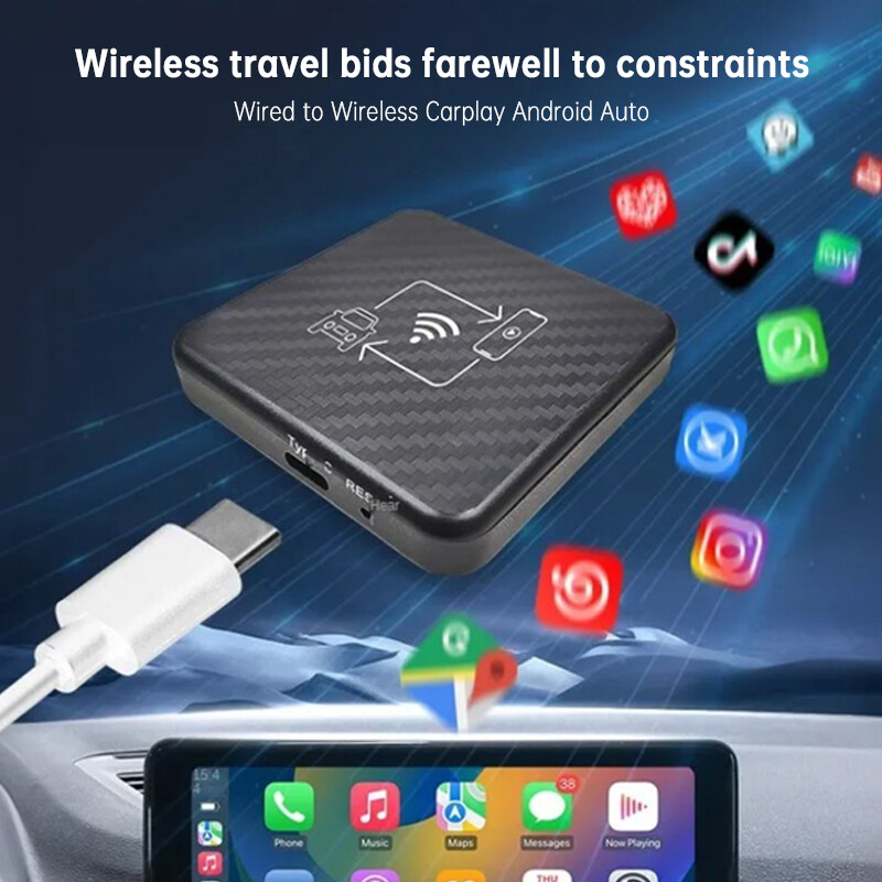 Roadpluse 5.0 Wireless Adapter Apple CarPlay Android Auto Multimedia Video Play