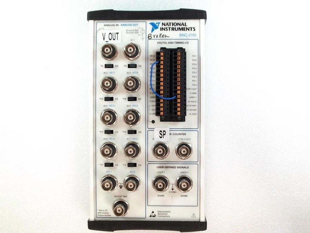NATIONAL INSTRUMENTS BNC-2110 SHEILDED CONNETOR BLOCK TERMINAL