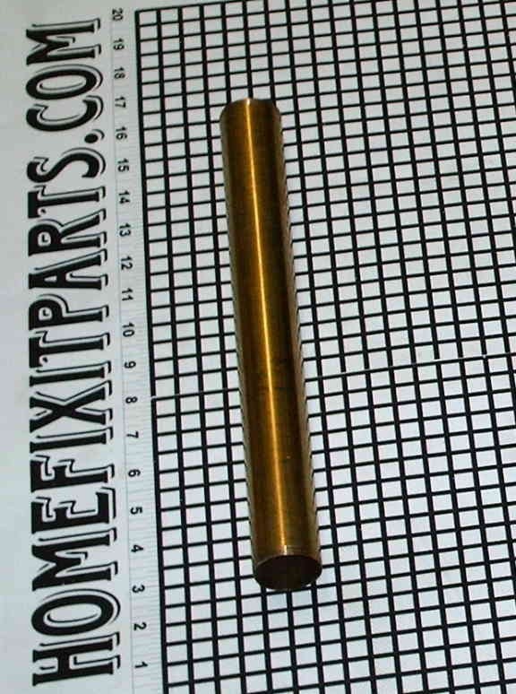 1-3/8 Inch X 12 Inch Threaded both Ends Tail Piece 20 Gauge Rough Brass