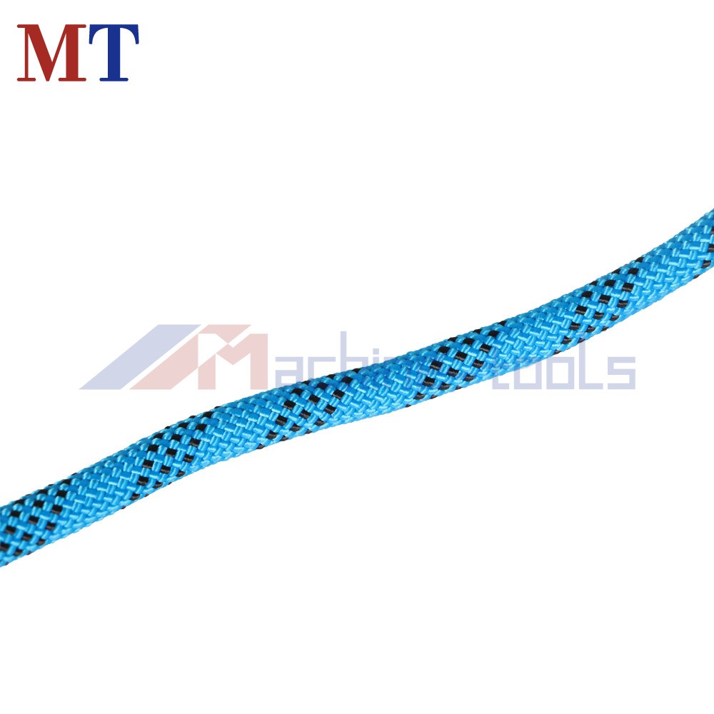 Strong Pulling Rope Braided Polyester Rope 3/8" × 100' 3520Lbs (Blue,Black)