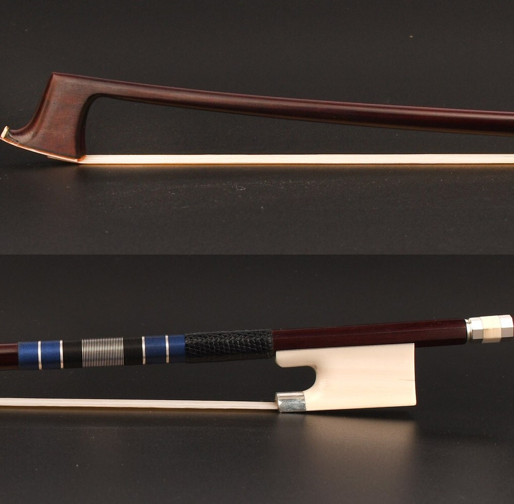 Superb Pro Master Antique Pernambuco Violin Bow 4/4 Value White Frog Silver Part