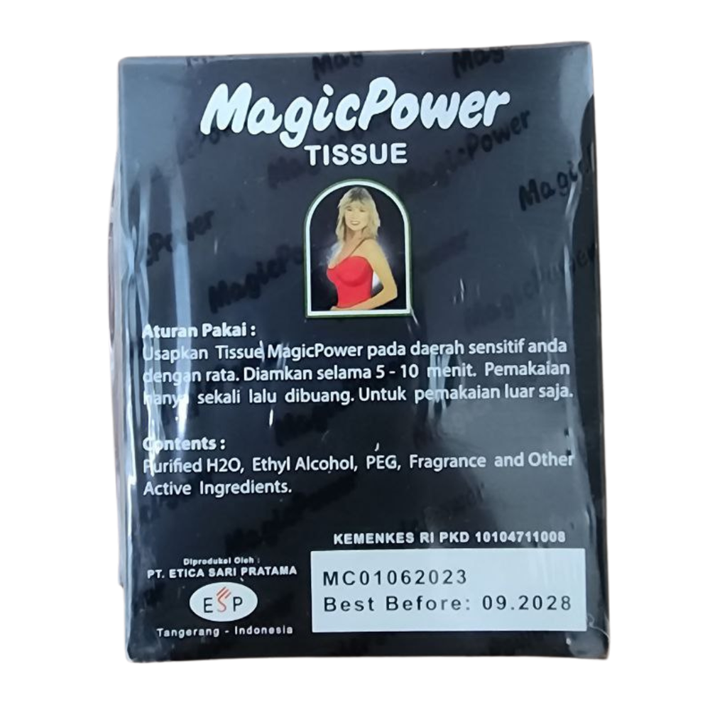 10 Boxes Super Magic Man Antiseptic Tissue (60 Sachets) Delayed Ejaculation