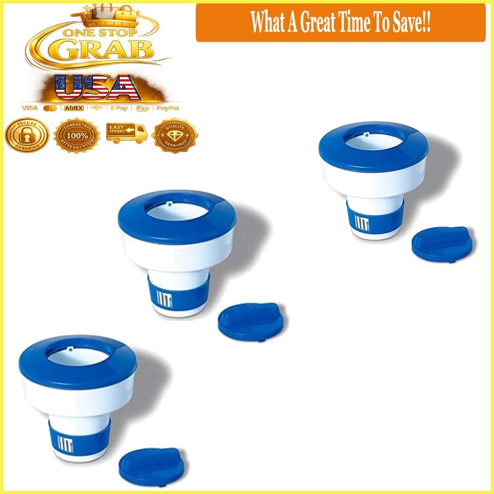 Hydrotools 8725 Pool Adjustable Floating Chlorine Dispenser 2-Pack