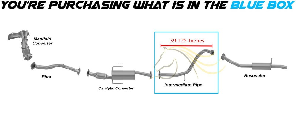 Intermediate Exhaust Pipe fits: 2008-2015 Scion xB 2.4L