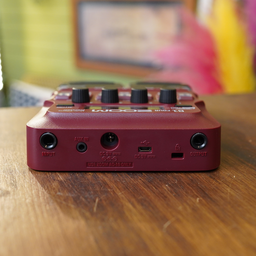 ZOOM B1 FOUR Red Base Multi Effects Processor Pedal Brand New