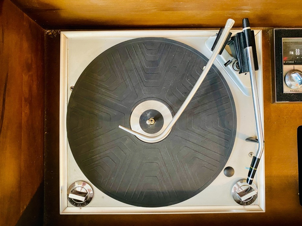 Mid Century Stereo Record Console by Philco