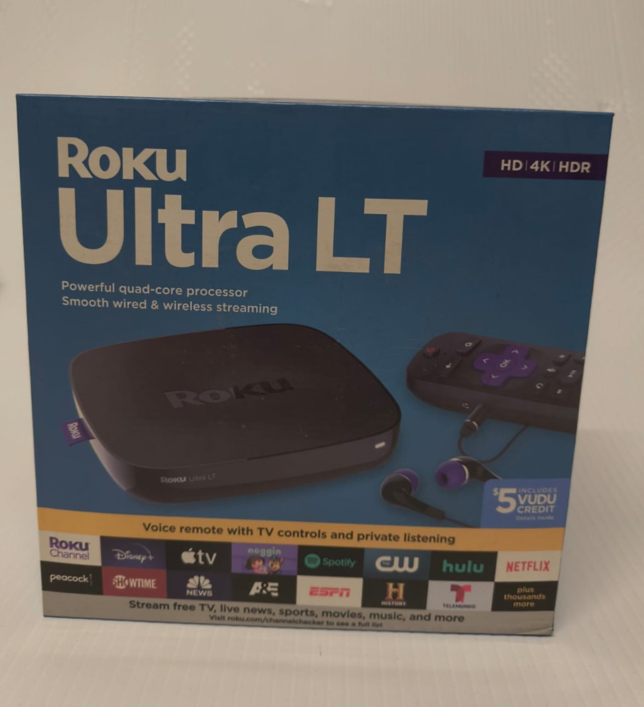 New Roku Ultra LT Powerful Quad-Core Processor Streaming Device HD/4K/HDR