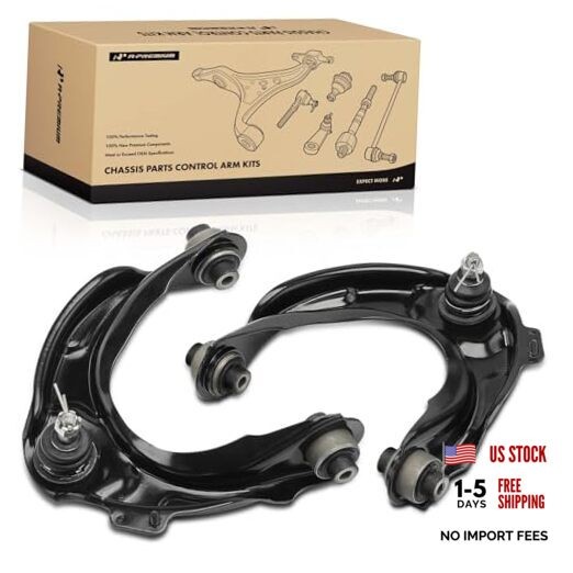 2 x Front Upper Control Arm, with Ball Joint & Bushing, Compatible with Acura