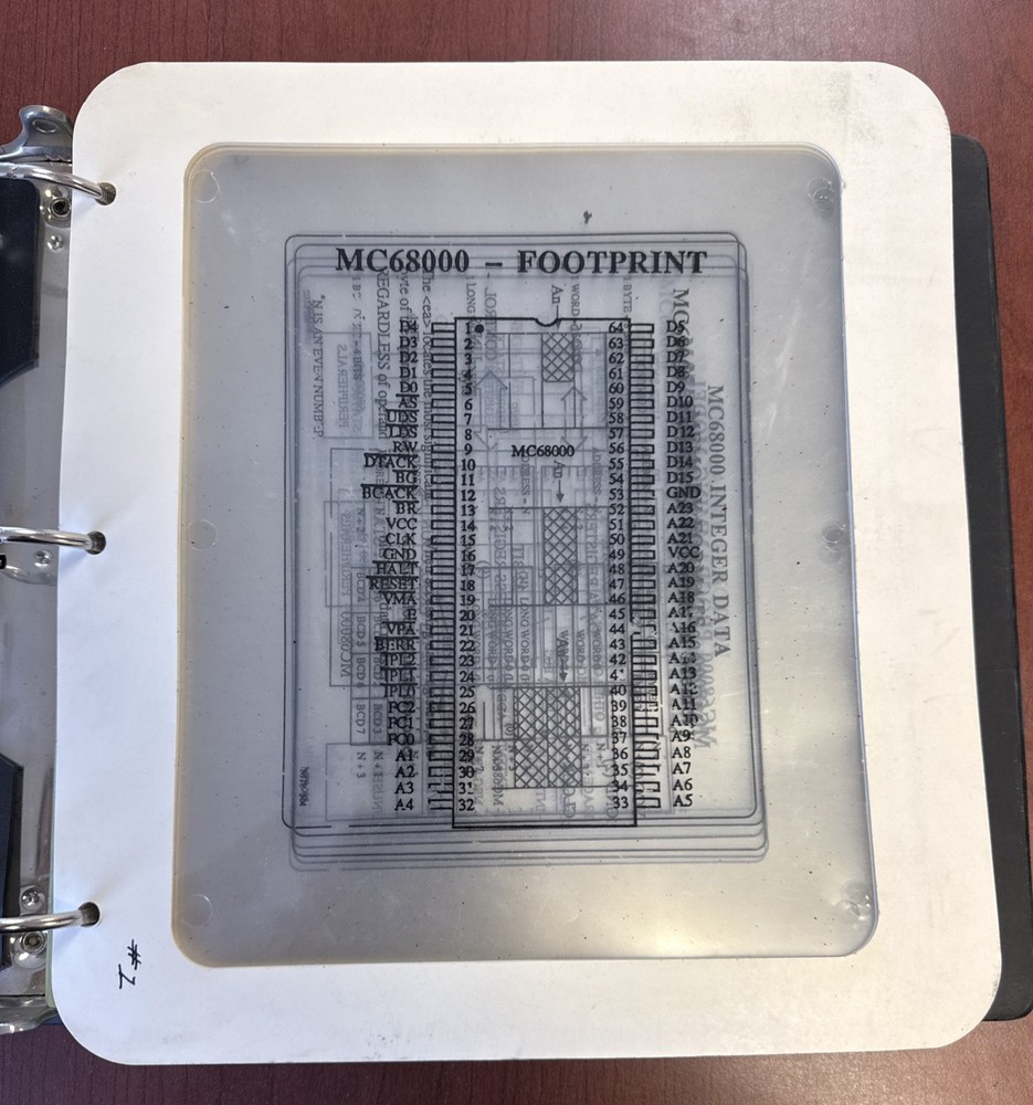 MC68000 Footprint Data System - See Pictures