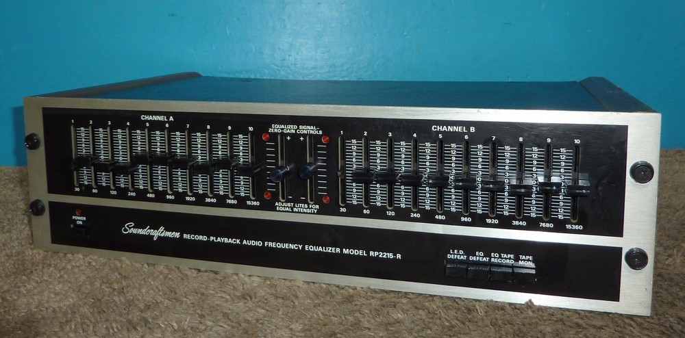 Sound Craftsman Model RP-2215-R Record Playback Audio Frequency Equalizer
