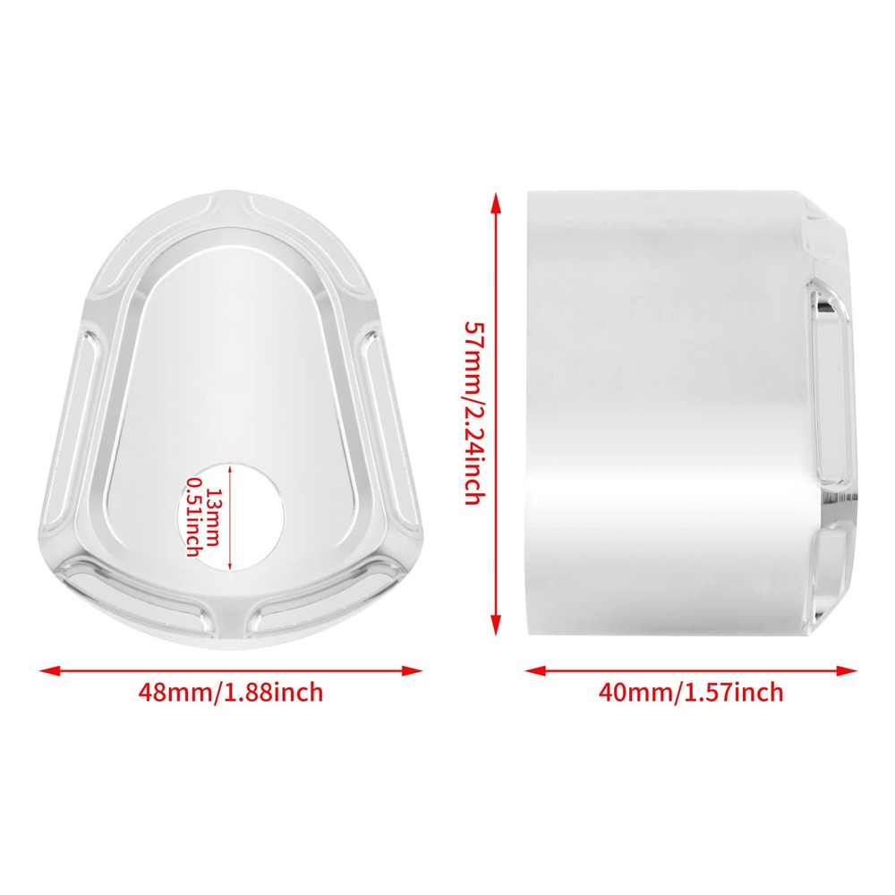 Motorcycle Ignition Switch Cover Switch Decorative Cover Fit for Harley Elect...
