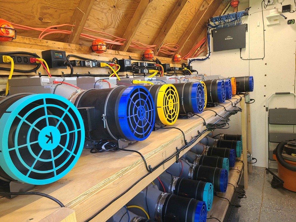 Bitcoin Inline Fan Cover 8 inch