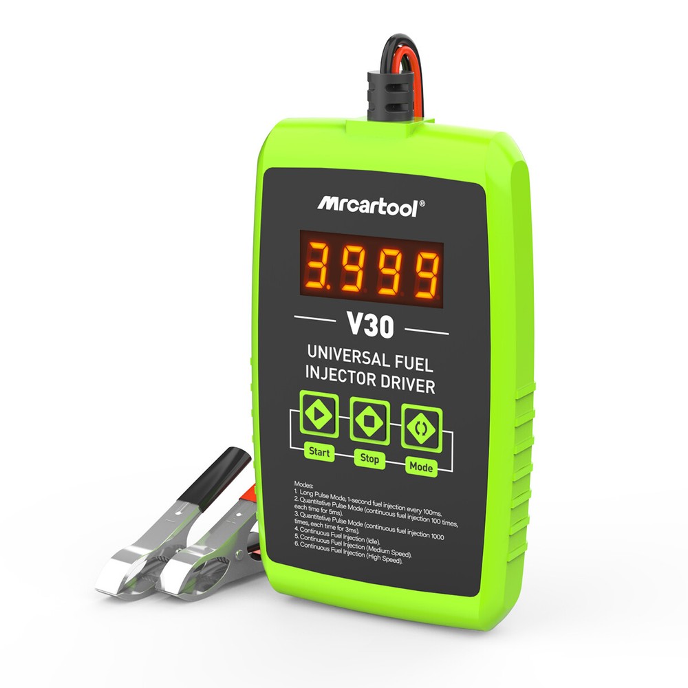 12V Universal Fuel Injector Tester Adapter DIY Cleaning Tool Kit 6 Testing Modes