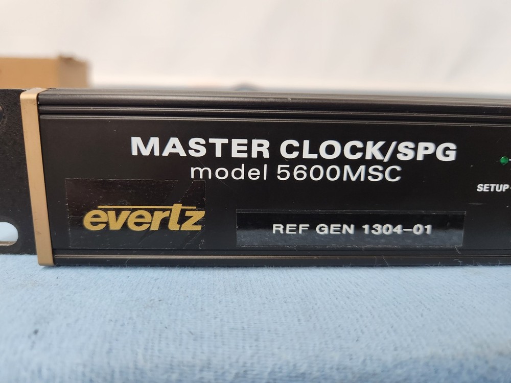 Evertz 5600MSC Master Sync Clock Generator / SPG