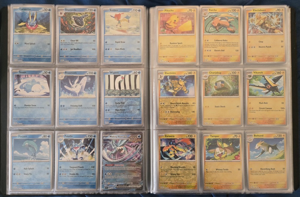 Pokemon Temporal Forces Complete Reverse Holo/Holo/EX Base Set + Binder