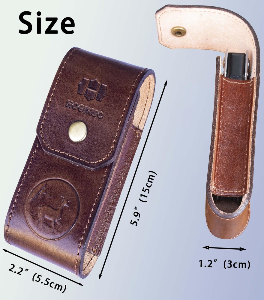 Leather Multitool Sheath，Multi Tool Holster for Leatherman, Gerber, SOG and S...
