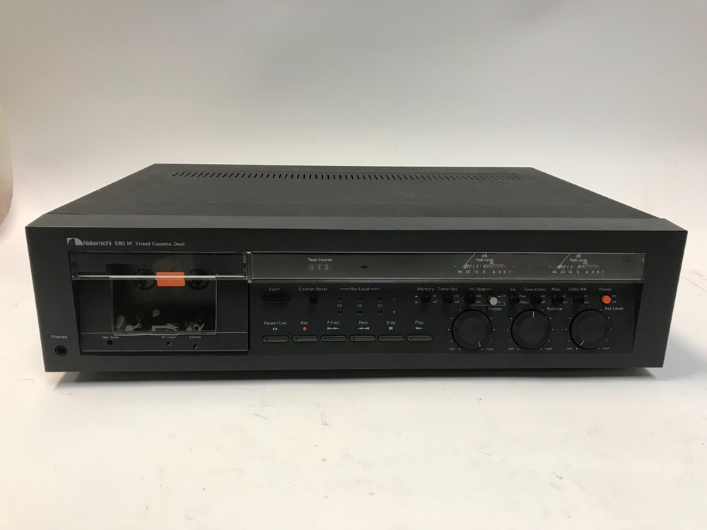 NAKAMICHI 580 M SINGLE CASSETTE DECK AS-IS READ DESCRIPTION