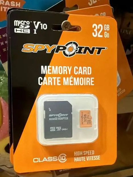 SPYPOINT 32GB Micro SD Card Class 10 for Trail & Game Cameras