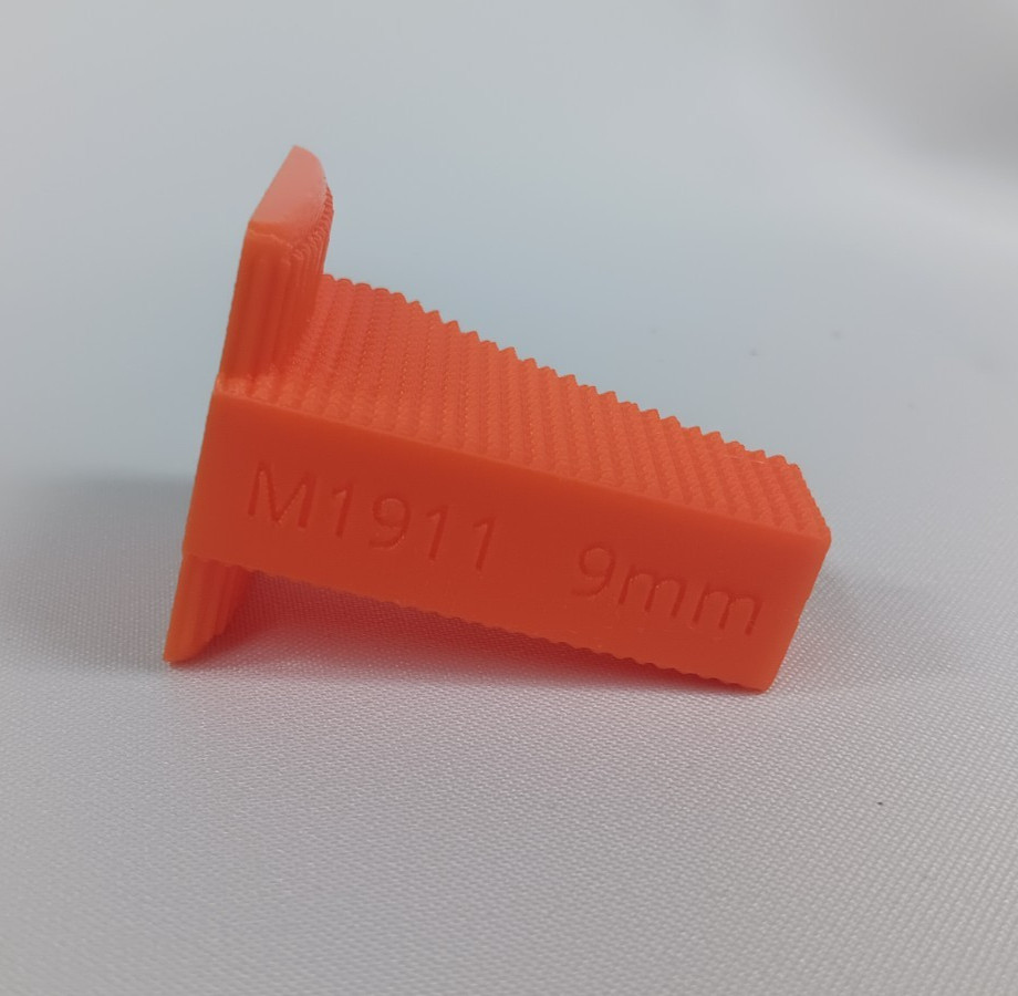 1911 9mm Single Stack Speed Loader/Finger Saver For Magazine - Orange