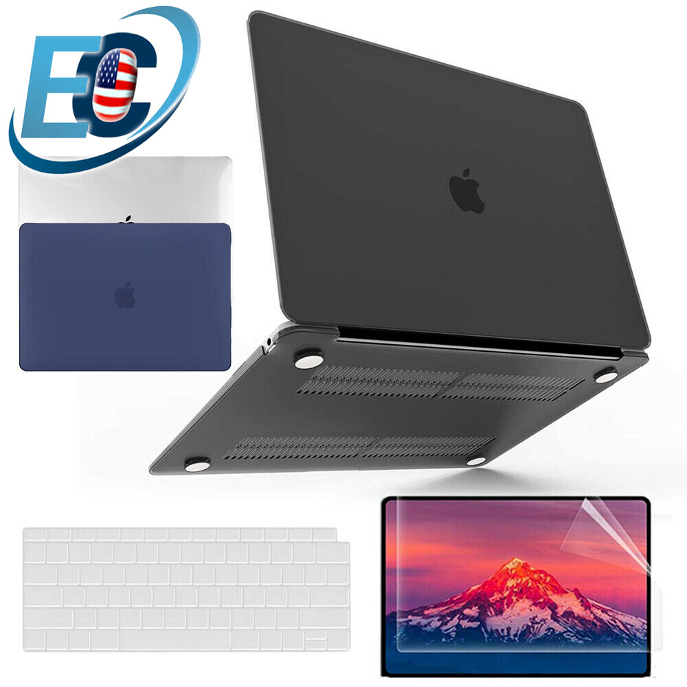 For MacBook Air 13 M2 A2681 A2337 Rubberized Hard Case Keyboard Screen Protector