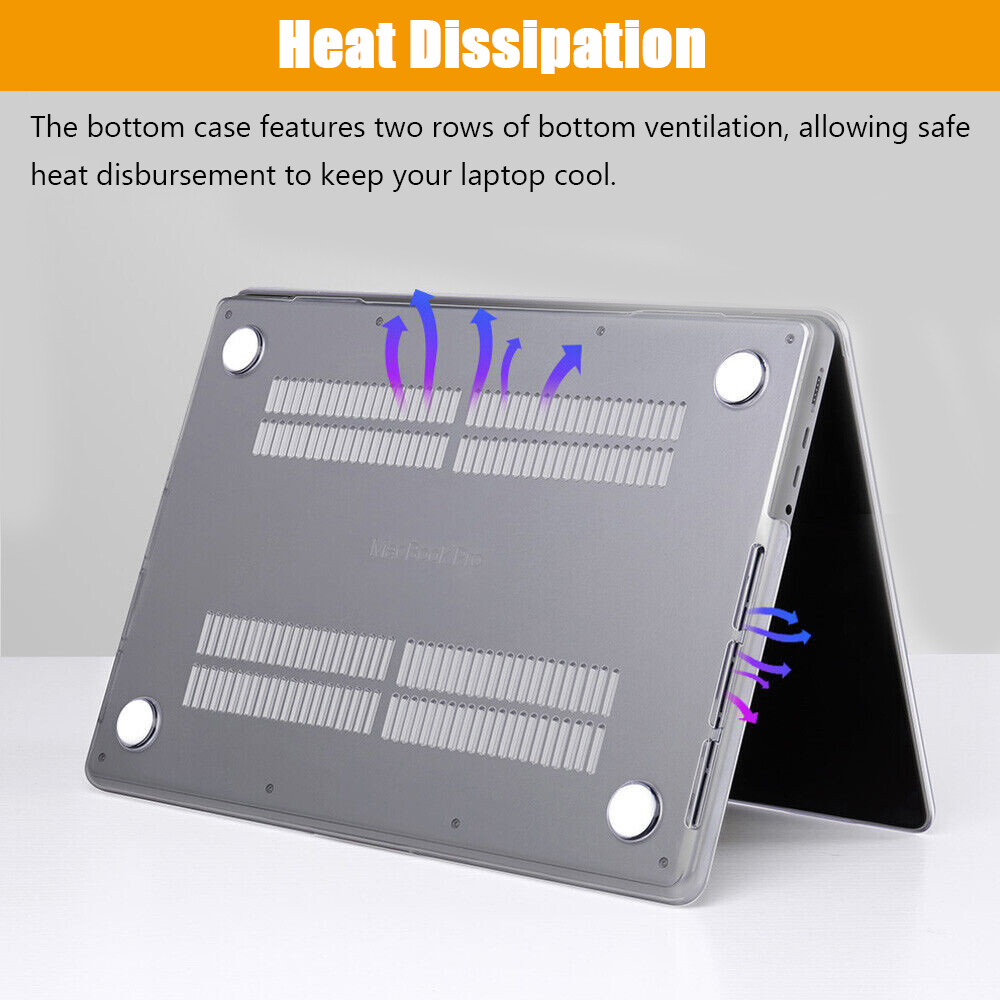Fr Macbook Pro 13" 14" 16" Hard Case Shell Cover Keyboard Screen Protector M1 M2