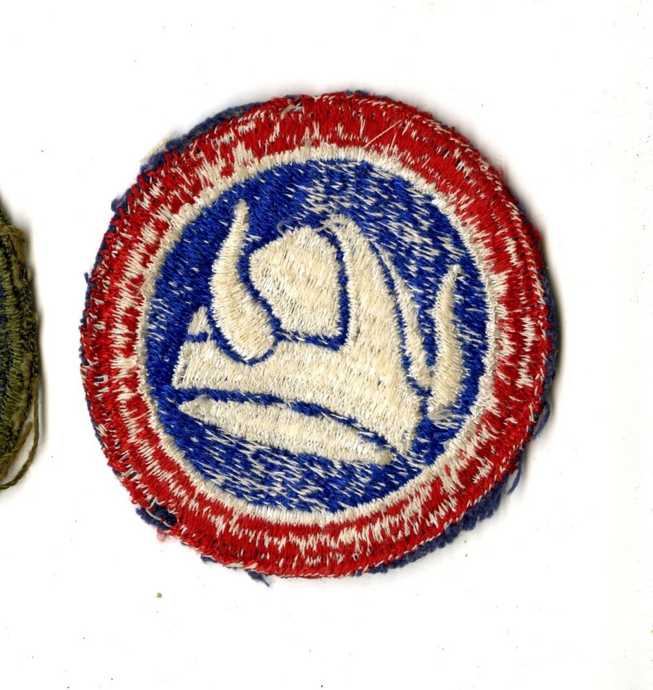 47th Infantry Division White Back Patch Cut Edge Vintage