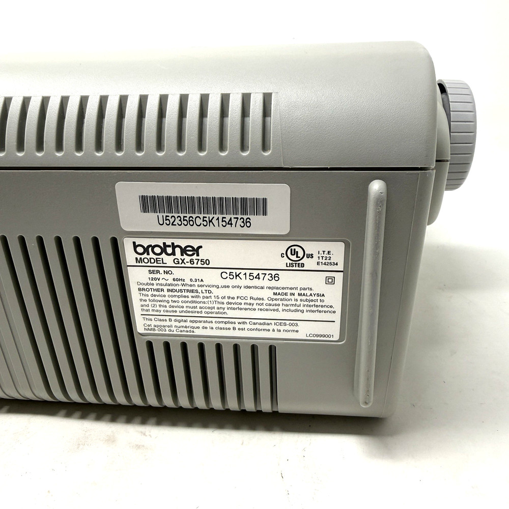 Brother Correctronic GX-6750 Daisy Wheel Electronic Typewriter Tested Works