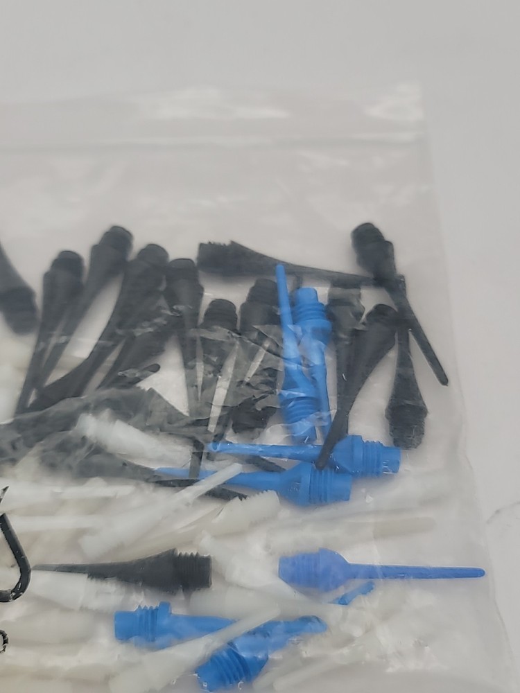 Soft Tip Dart Points Lot 53 Pieces White Blue Black Replacement Tips