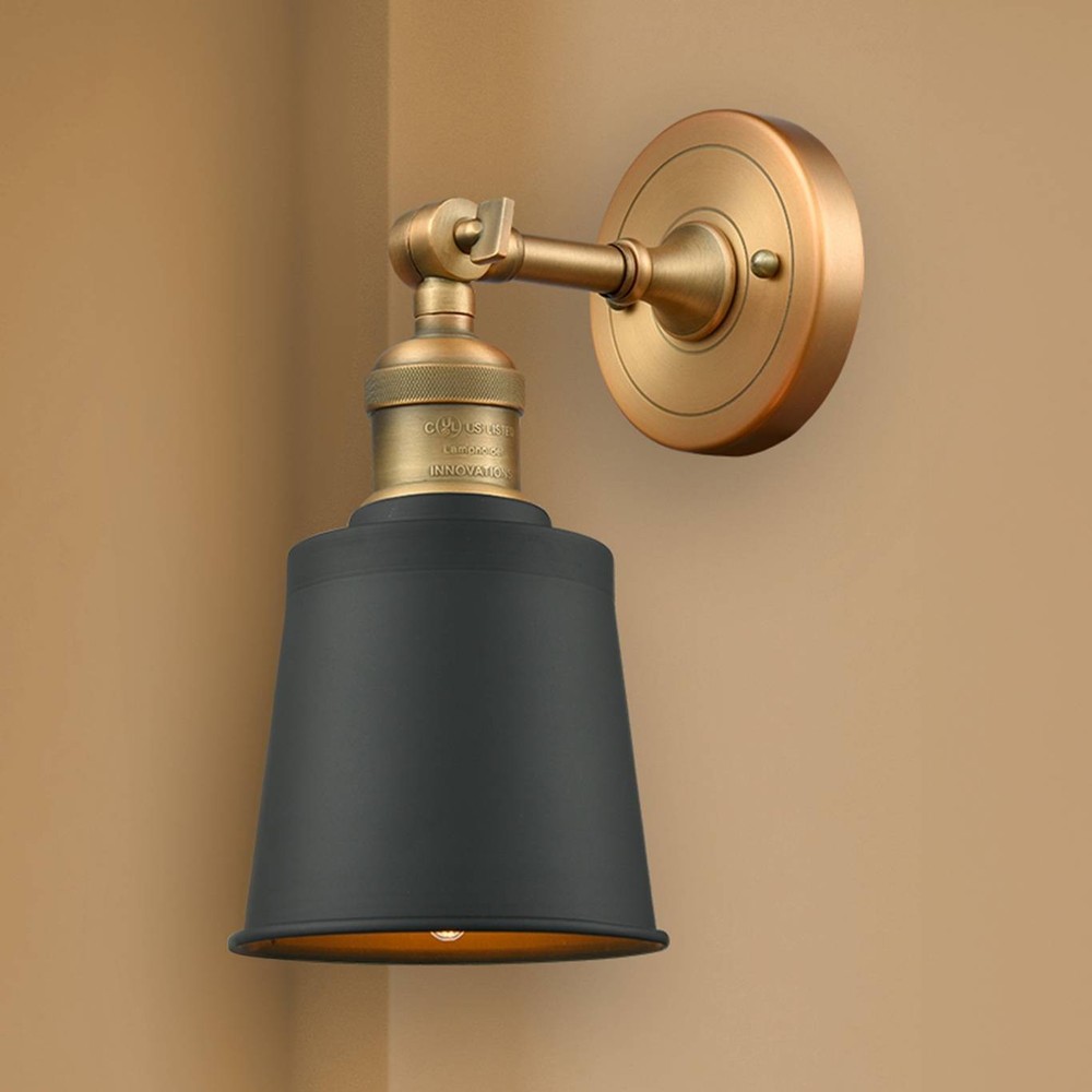 Franklin Restoration Addison 12"H Brushed Brass Wall Sconce