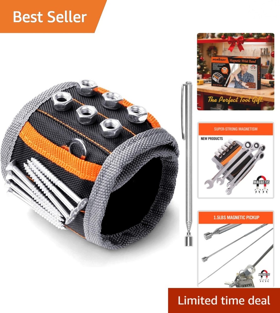 Comfortable Magnetic Wristband - A Must-Have for Tool Organization & Efficiency