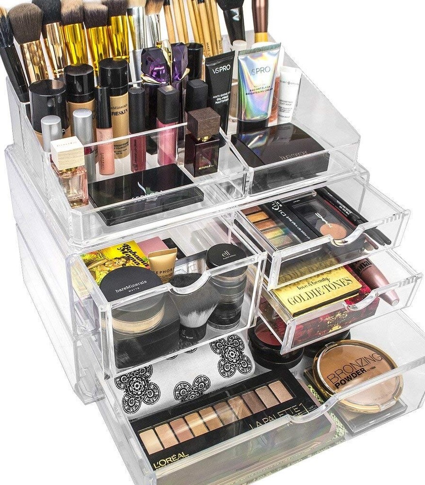 Stackable Cosmetic Organizer 13.5" Extra Wide - 2 Drawer (XL)