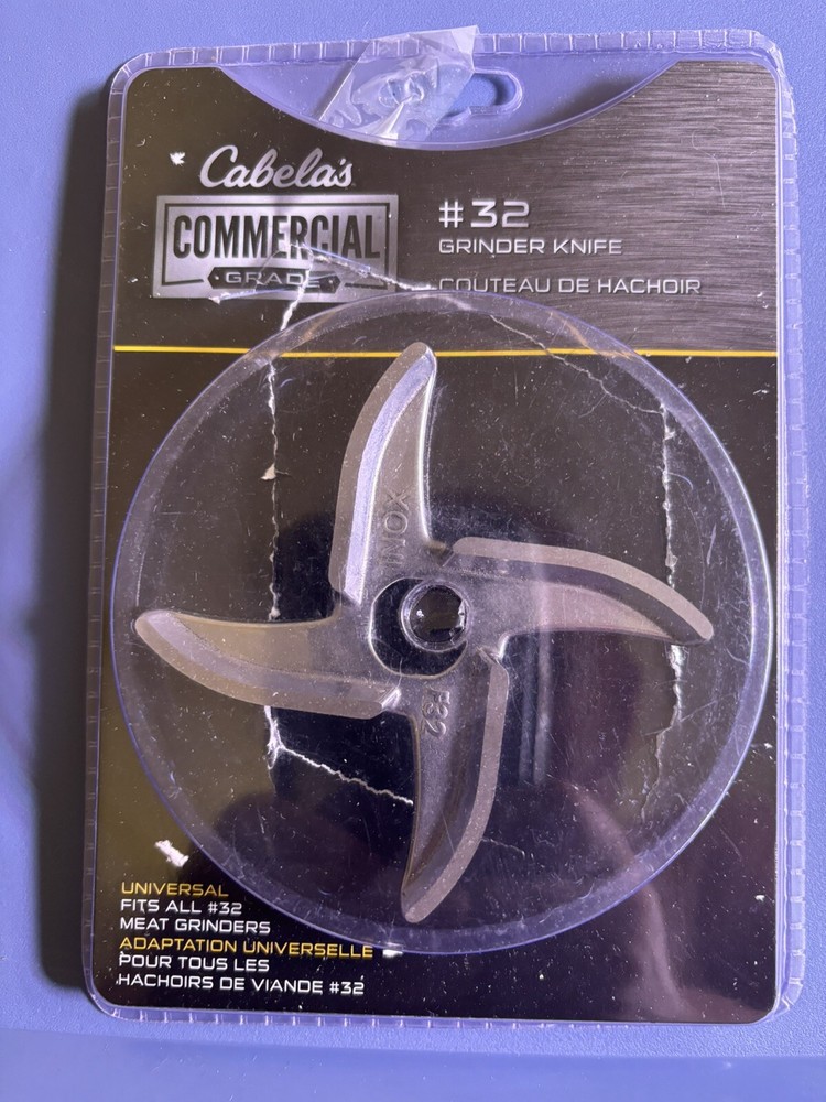 Cabela's Universal #32 Grinder Knife new open package