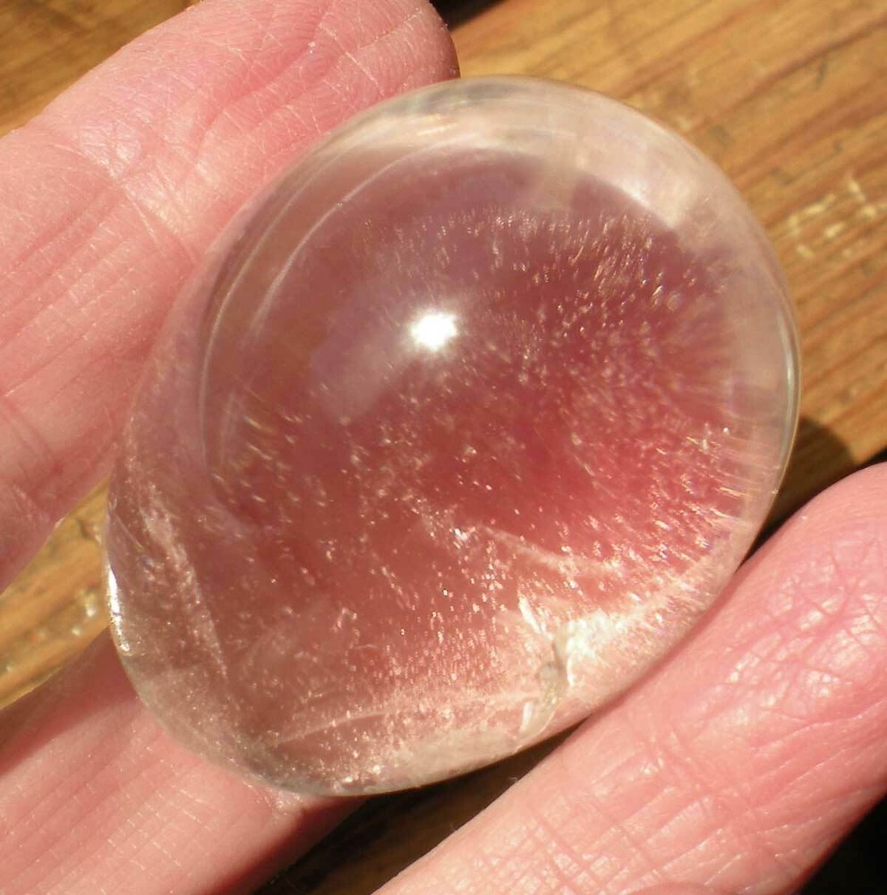 Clear Quartz Egg Carving Brazil sc1074