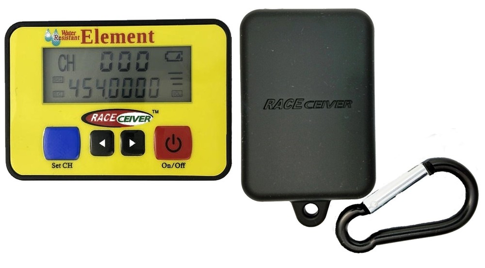 RACEceiver Element Rechargeable with Rubber Holster Radio Kit Racing