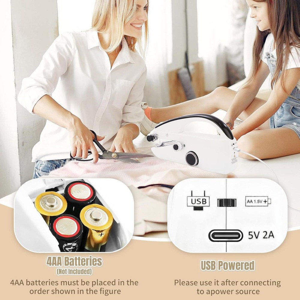 1 Set Compact Sewing Machine W/Complete Accessory Kit For Effortless Start-Up