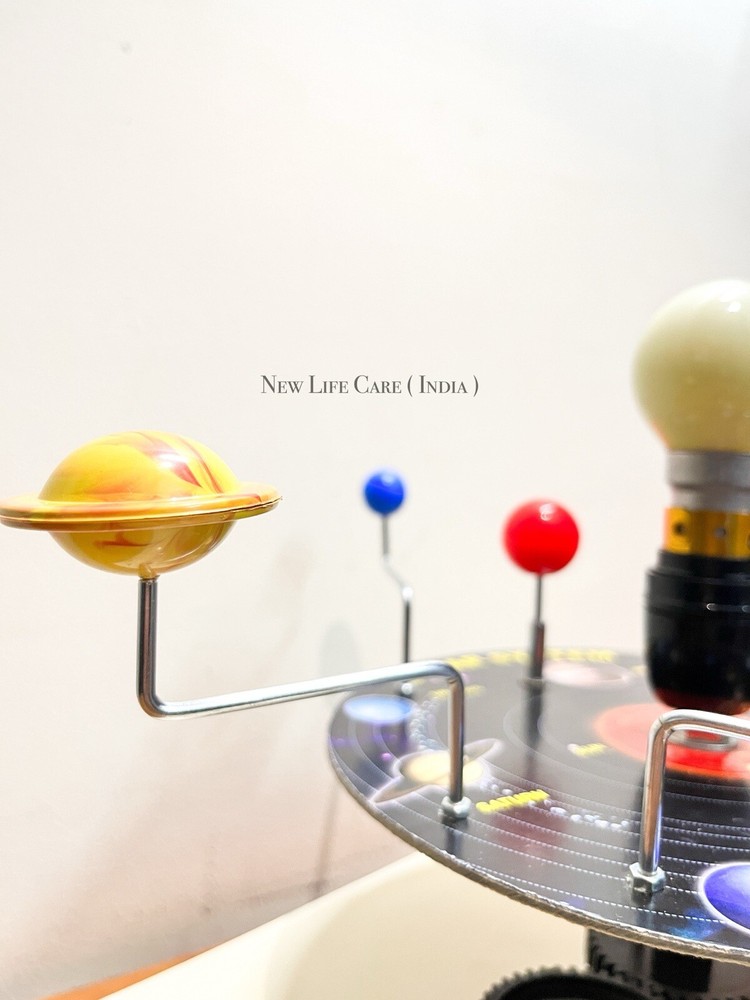 Science Project Solar System Model Of Earth 3D Rotating With Bulb (Sun)
