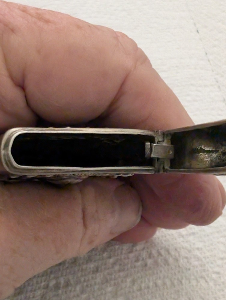 Gorham Sterling Silver Native American Match Safe/ Case