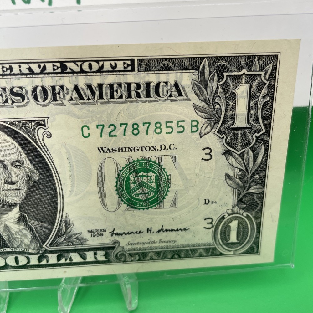 OFFSET THIRD PRINT /Misaligned Overprint ERROR Serial #’s & Treasury Seal “AU”💰